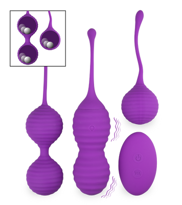 Trio de boules de geisha vibrantes Sweetheart