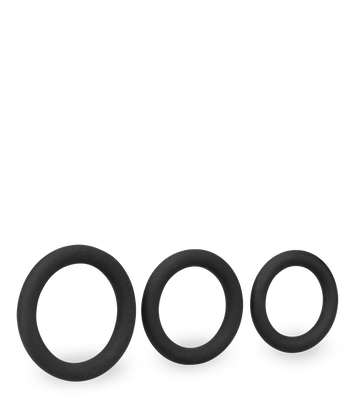 Trio de cockrings en silicone médical Zoom