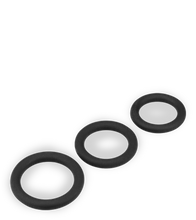 Charger l&#39;image dans la galerie, Trio de cockrings en silicone médical Zoom