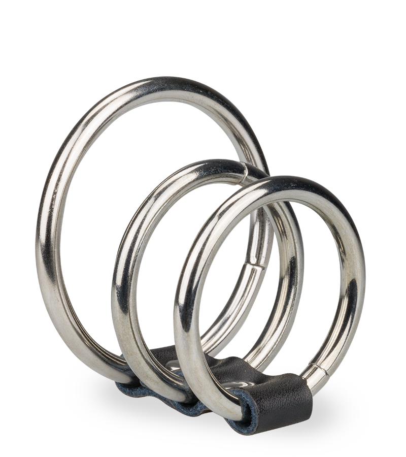 Triple anneau cockring métal