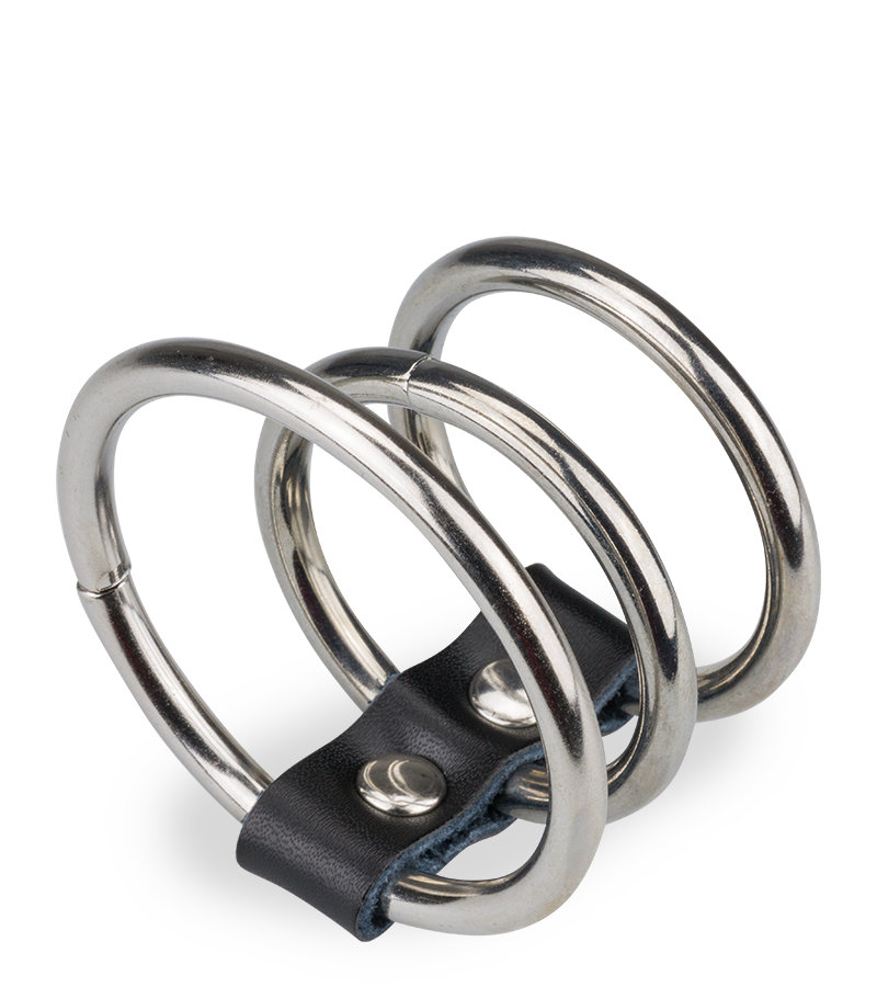 Triple anneau cockring métal