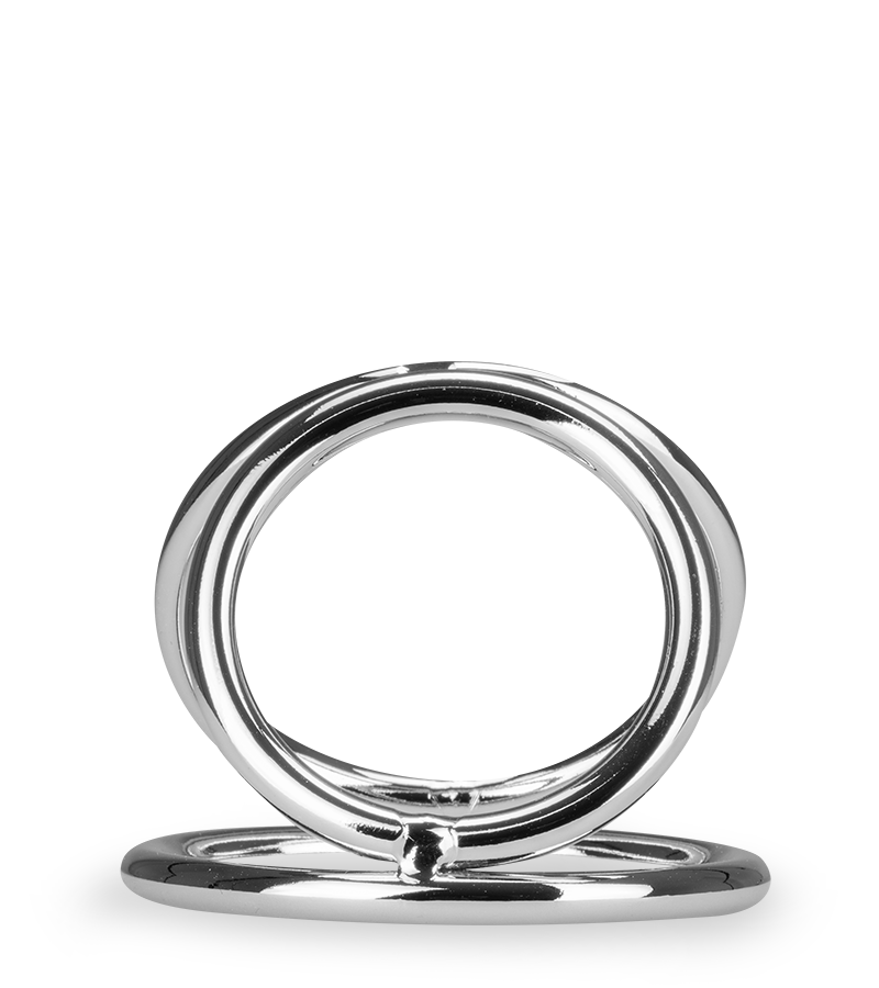 Triple cockring en inox Holdy