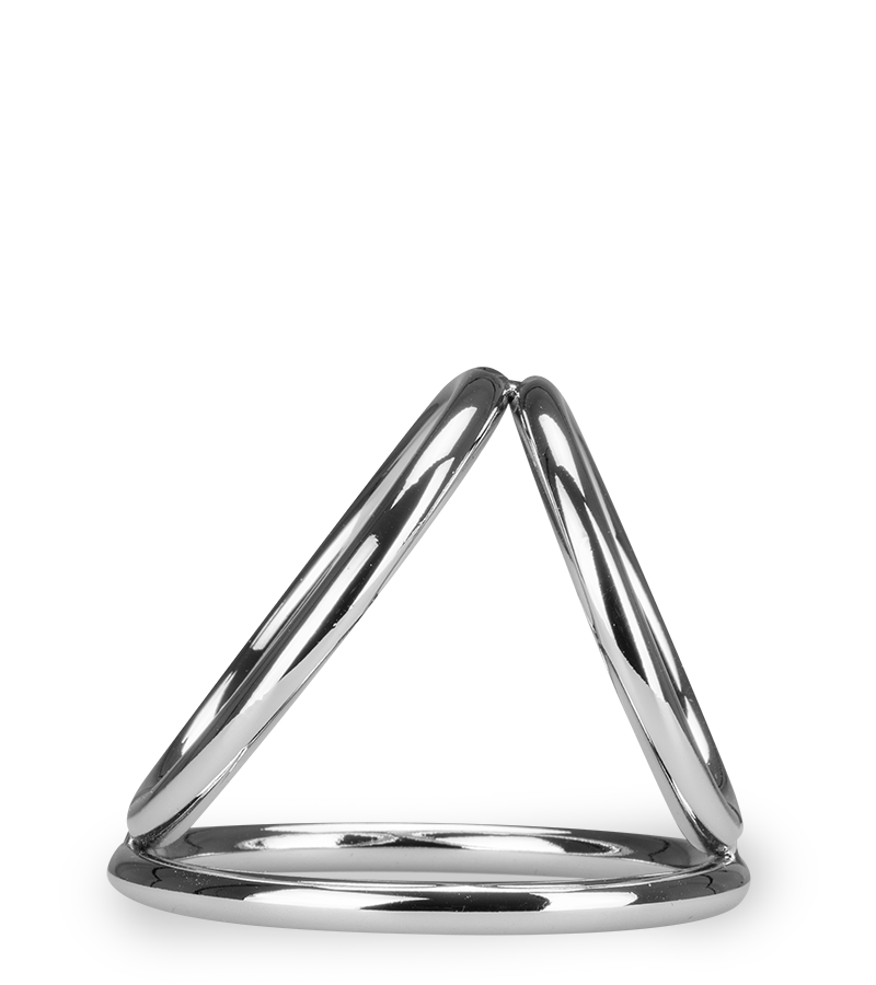 Triple cockring en inox Holdy