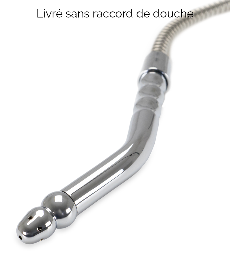 Triple embout de douche plug anal enema courbé