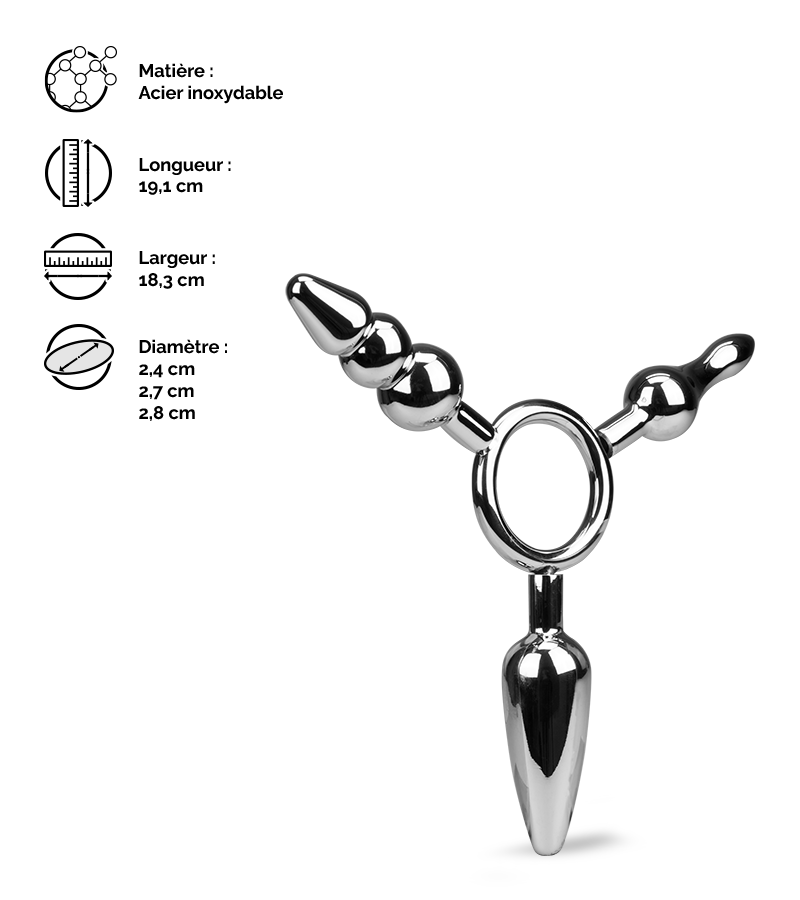 Triple plug anal Geode