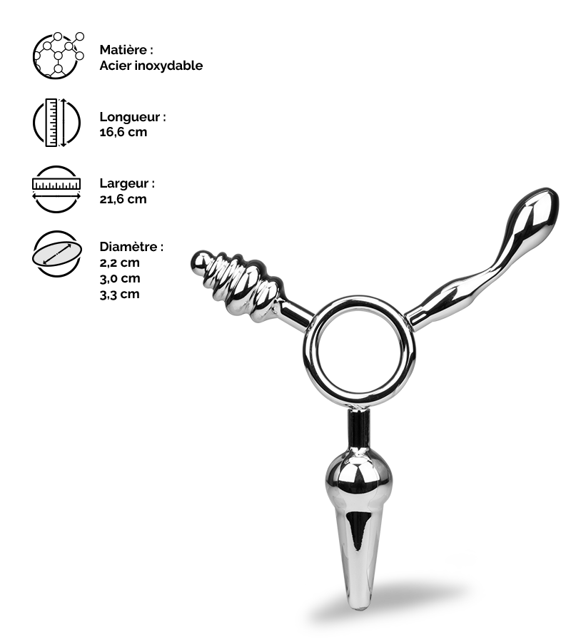 Triple plug anal Wheel