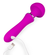 Charger l&#39;image dans la galerie, Vibro Fantasy Wand massage USB magnetic 12 modes