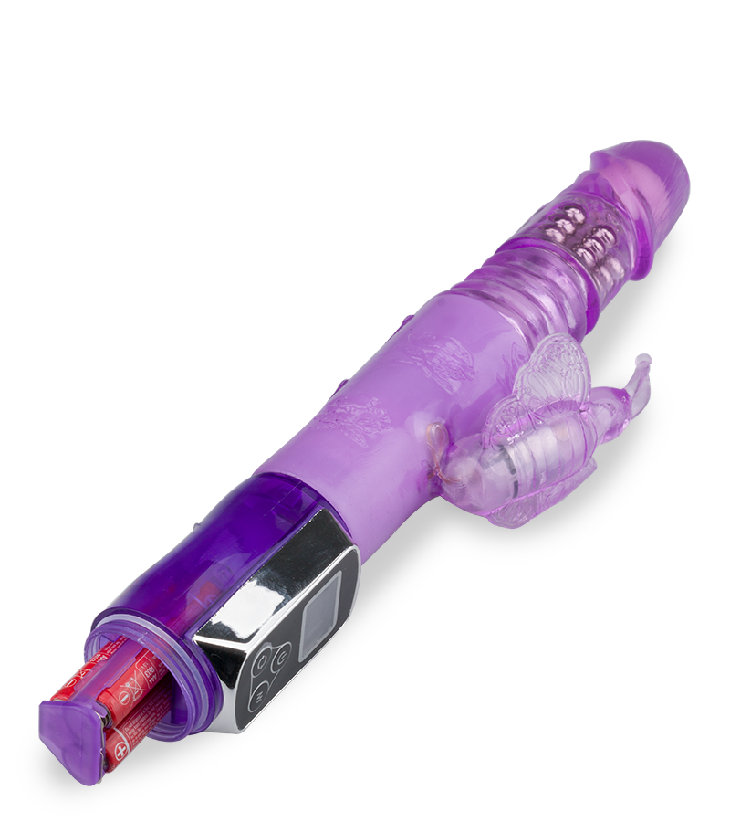 Vibro rabbit Butterfly va-et-vient rotatif LCD