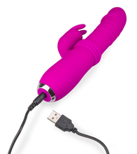 Charger l&#39;image dans la galerie, Vibro rabbit va-et-vient USB 12 vitesses