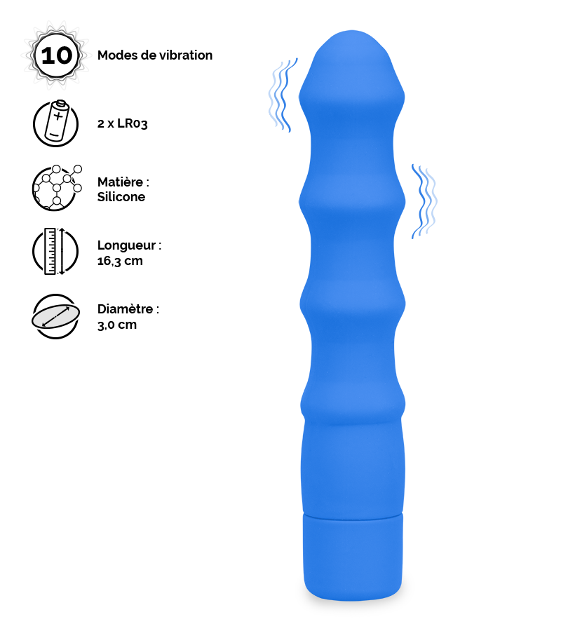 Vibromasseur 10 modes Groovy