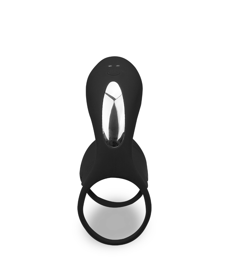 Vibromasseur couple avec cockring télécommandé 12 modes