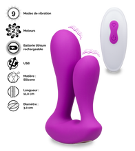 Charger l&#39;image dans la galerie, Vibromasseur double pénétration Number