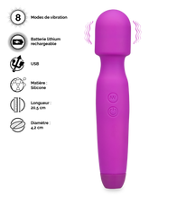 Charger l&#39;image dans la galerie, Vibromasseur fantasy wand 8 modes Wizard