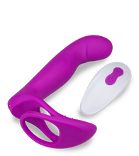 Charger l&#39;image dans la galerie, Vibromasseur multifonctions avec anneau cockring Poly