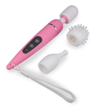 Charger l&#39;image dans la galerie, Vibromasseur Power Fantasy Wand 3 embouts