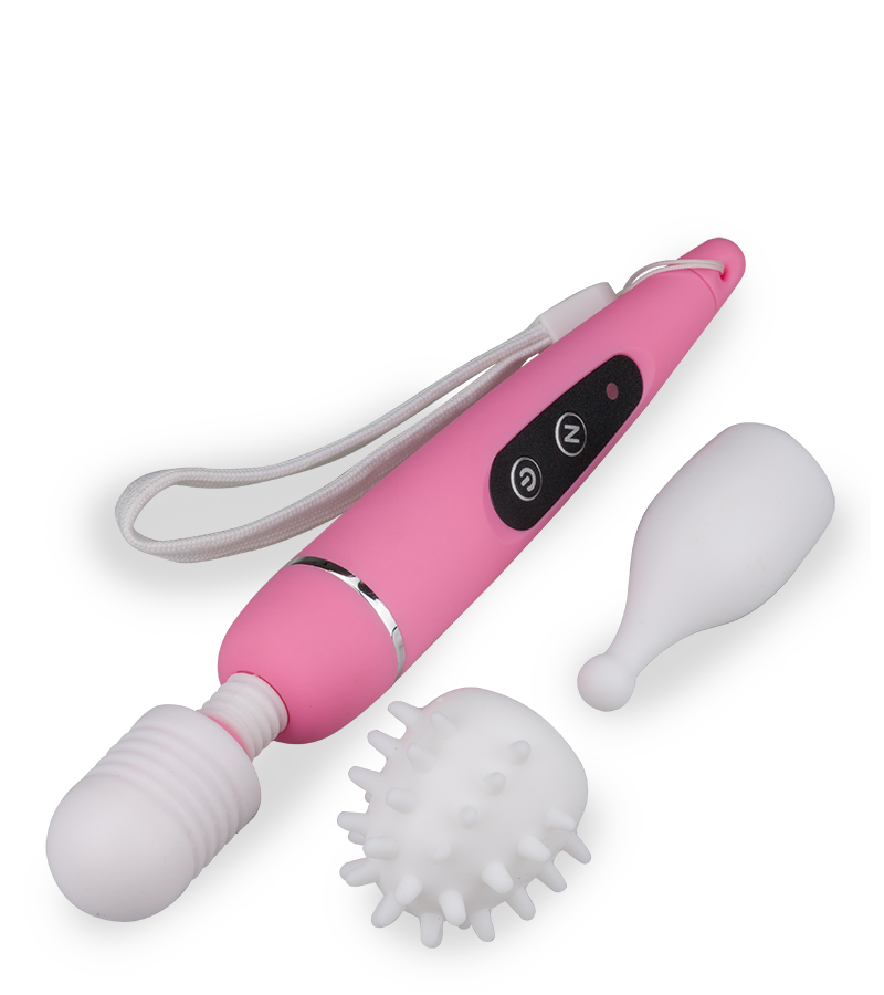 Vibromasseur Power Fantasy Wand 3 embouts