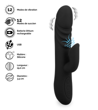 Charger l&#39;image dans la galerie, Vibromasseur rabbit aspire-clitoris Sucky