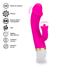 Charger l&#39;image dans la galerie, Vibromasseur rabbit Flapa