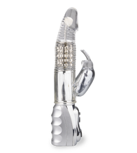 Charger l&#39;image dans la galerie, Vibromasseur rabbit rotatif Silver Pleasure