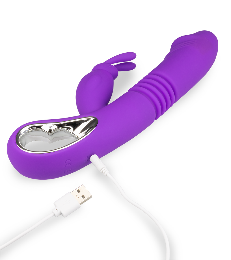 Vibromasseur rabbit va-et-vient chauffant Dreamer