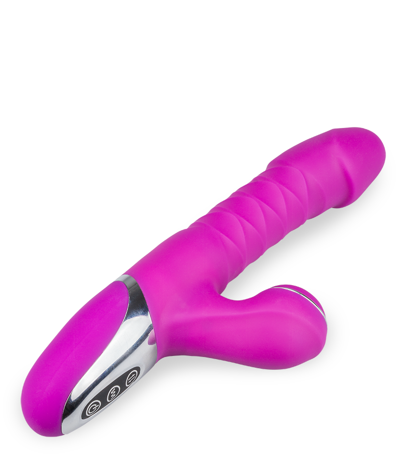 Vibromasseur rabbit va-et-vient et sans contact Amor