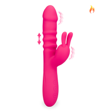Charger l&#39;image dans la galerie, Vibromasseur rabbit va-et-vient et vibrations Love Zone