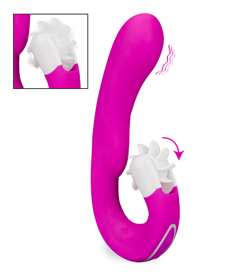 Vibromasseur stimulateur clitoris à hélices Alicia