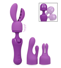 Charger l&#39;image dans la galerie, Vibromasseur wand 10 vitesses 3 embouts