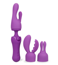 Charger l&#39;image dans la galerie, Vibromasseur wand 10 vitesses 3 embouts