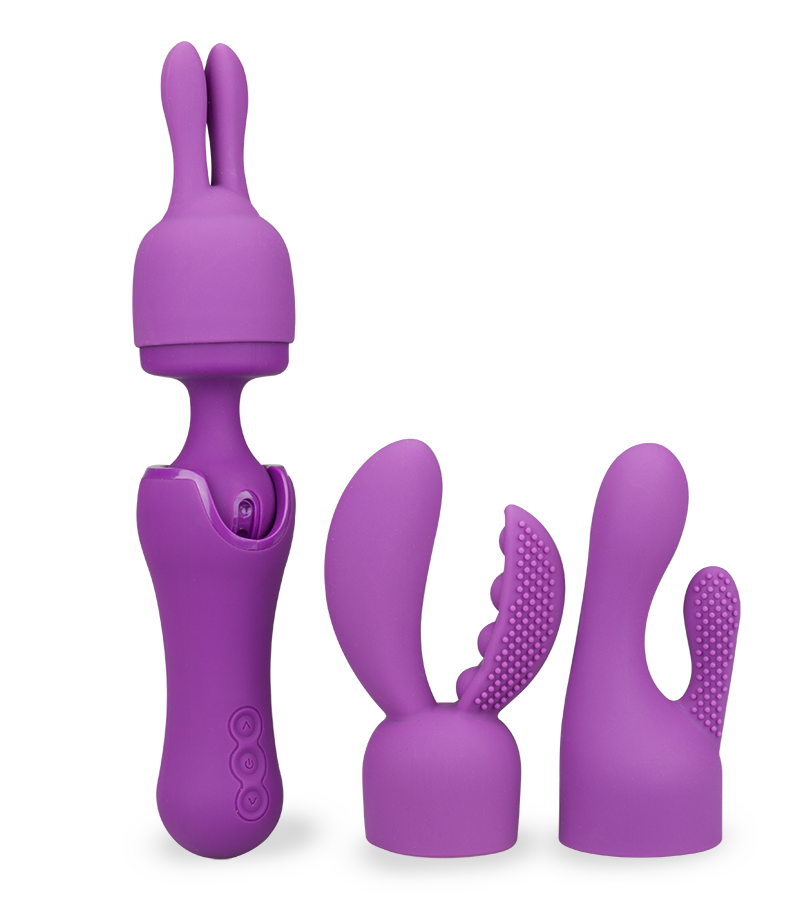 Vibromasseur wand 10 vitesses 3 embouts