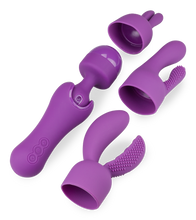 Charger l&#39;image dans la galerie, Vibromasseur wand 10 vitesses 3 embouts