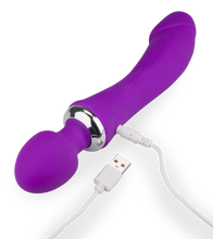 Charger l&#39;image dans la galerie, Vibromasseur Wand 2-en-1 chauffant Treat