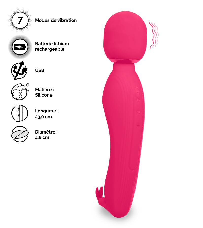 Vibromasseur wand rabbit Nirvana